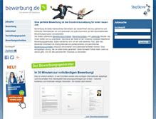 Tablet Screenshot of bewerbung.de