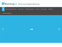 Tablet Screenshot of bewerbung.net