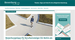 Desktop Screenshot of bewerbung.com